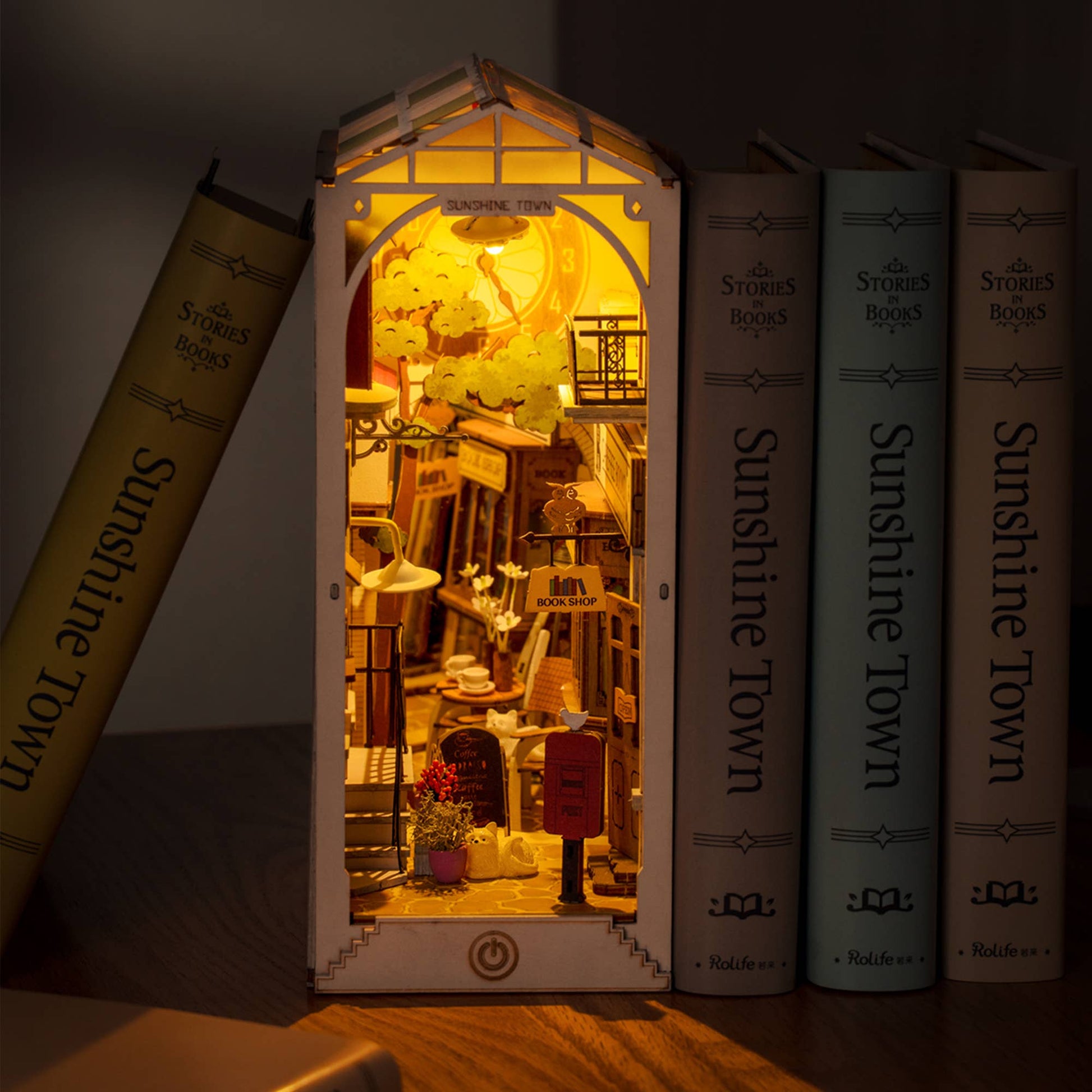 DIY Miniature House Book Nook Kit: Sunshine Town - Maison and Mer