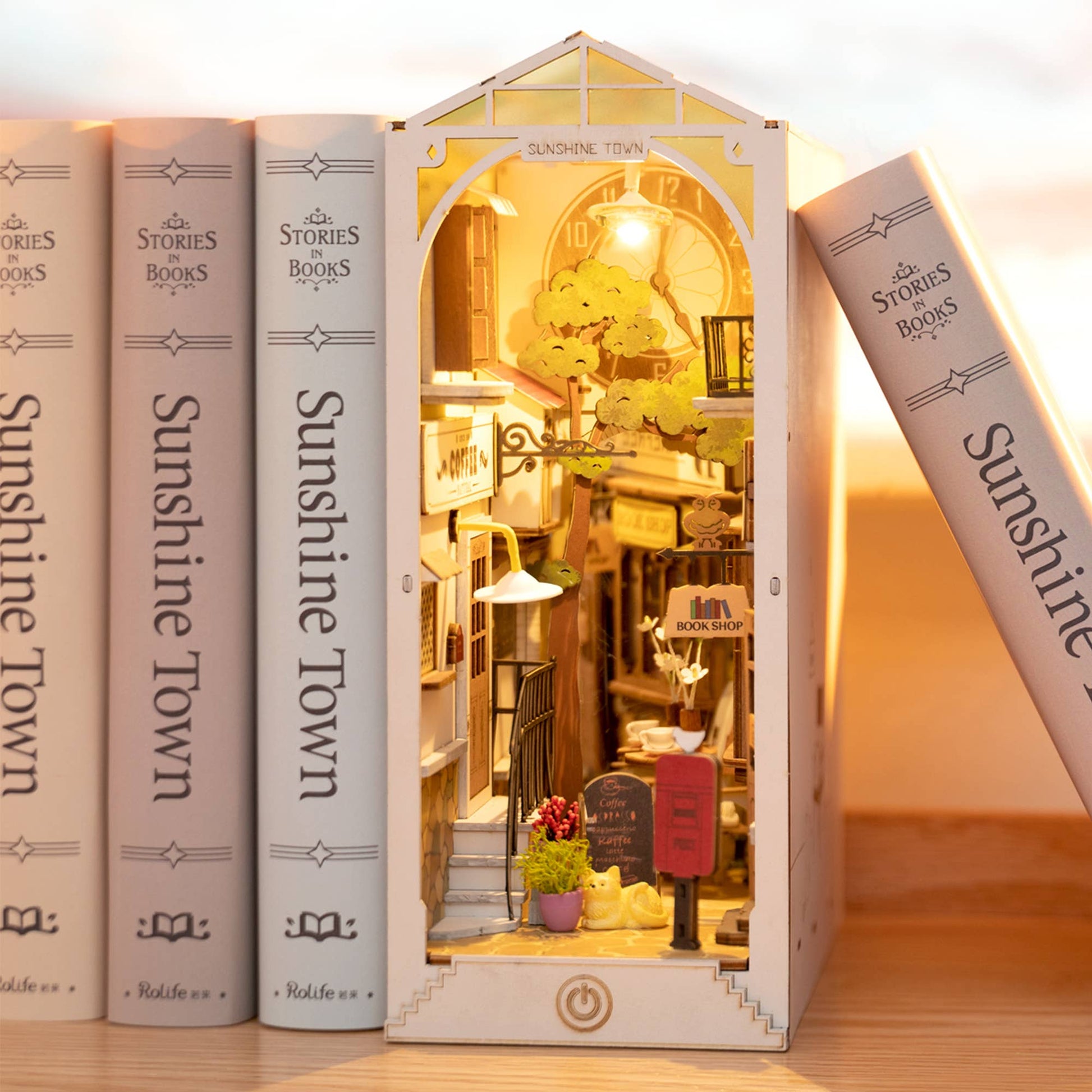 DIY Miniature House Book Nook Kit: Sunshine Town - Maison and Mer