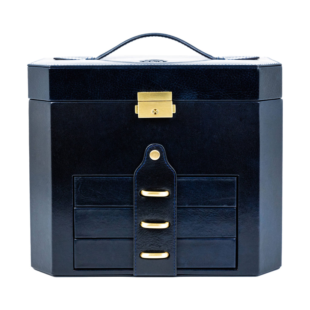 Italian Leather Jewelry Box  - The Florence