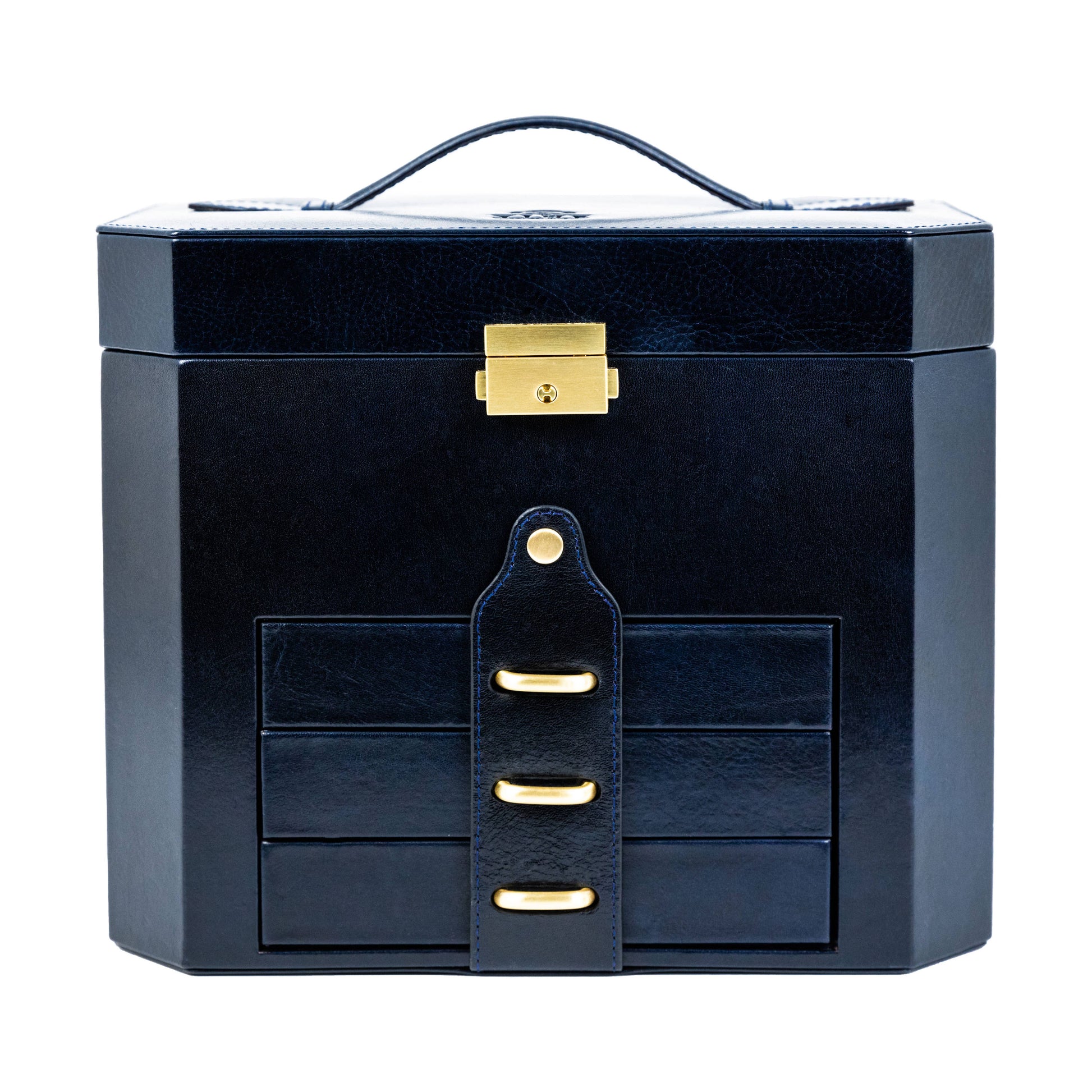 Italian Leather Jewelry Box  - The Florence