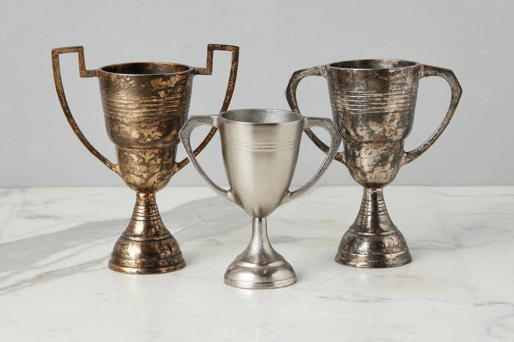 Vintage Trophy Cup, Medium, Distressed Gold