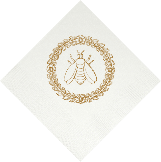 Empire Bee Beverage Napkins - Maison and Mer
