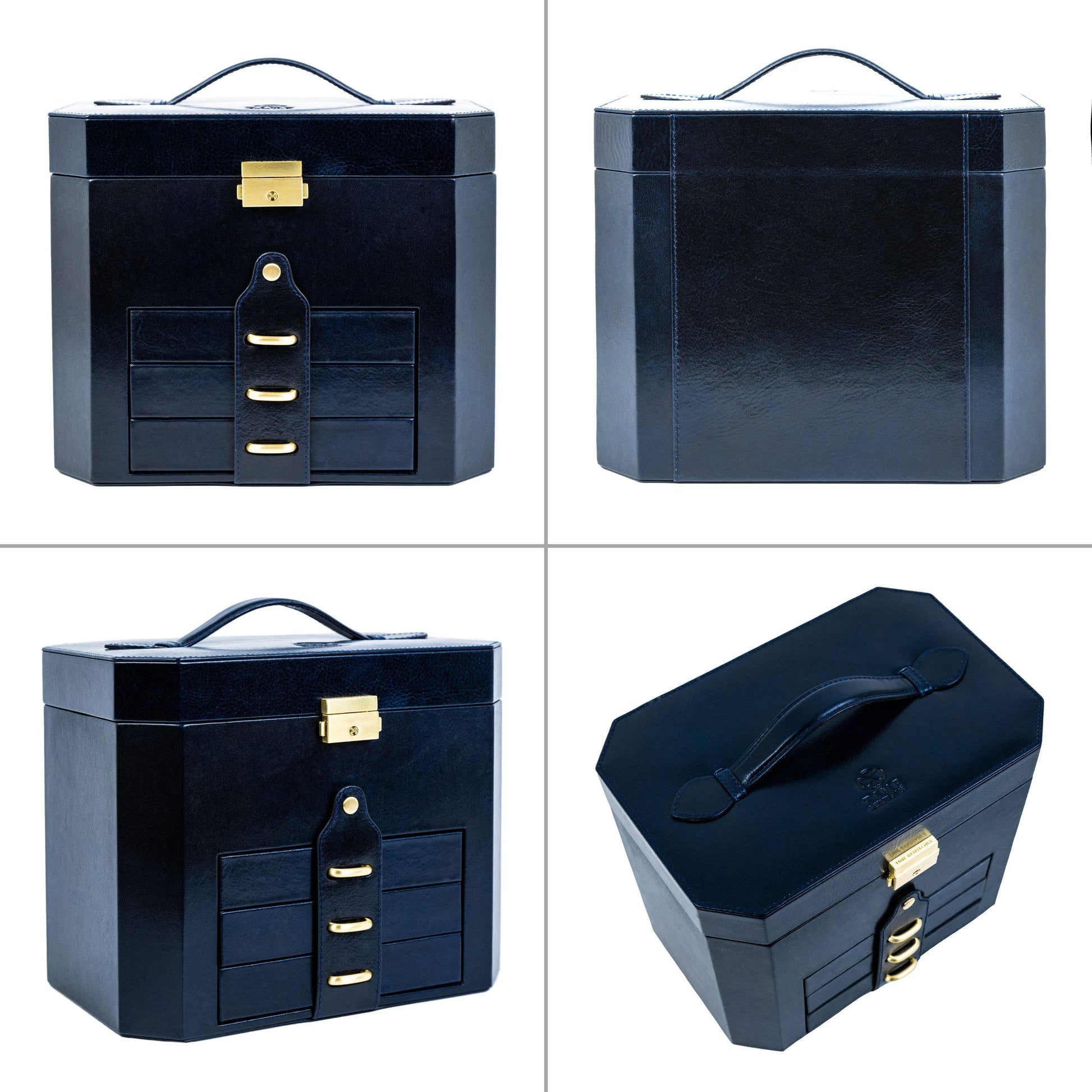 Italian Leather Jewelry Box  - The Florence