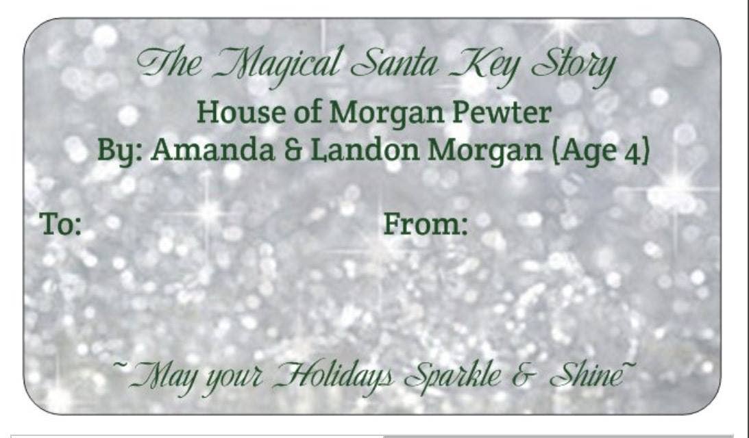 Magical Santa Key Ornament - Christmas Eve Gift for Child