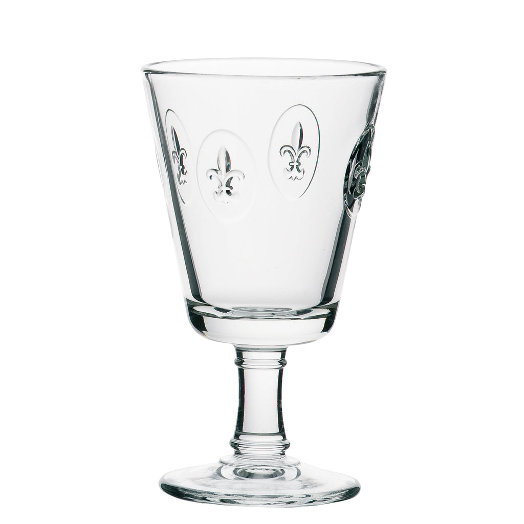 Fleur de Lys Wine Glass Set - 6 - Maison and Mer