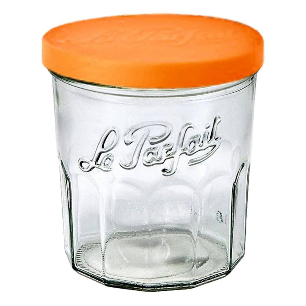 French Jam Pot with Cover - set of 4