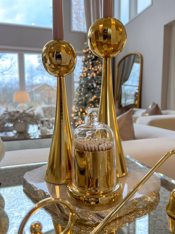 Glass Cloche Match Holder - Maison and Mer