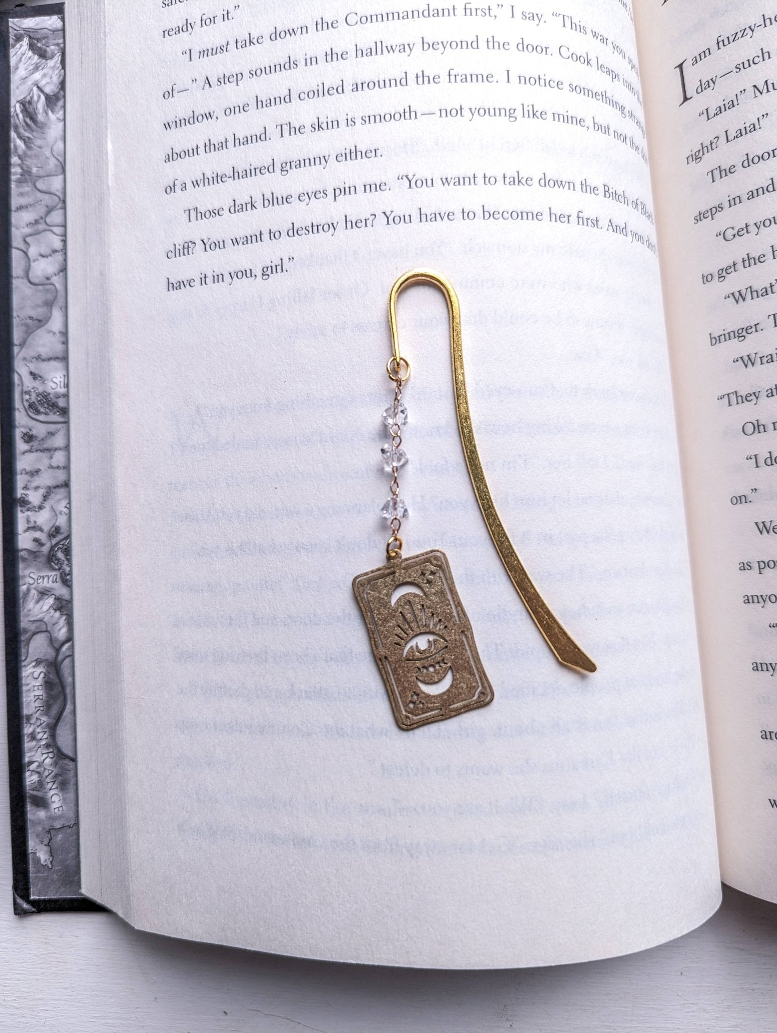 Gold tarot card Metal Hook Bookmark - Maison and Mer