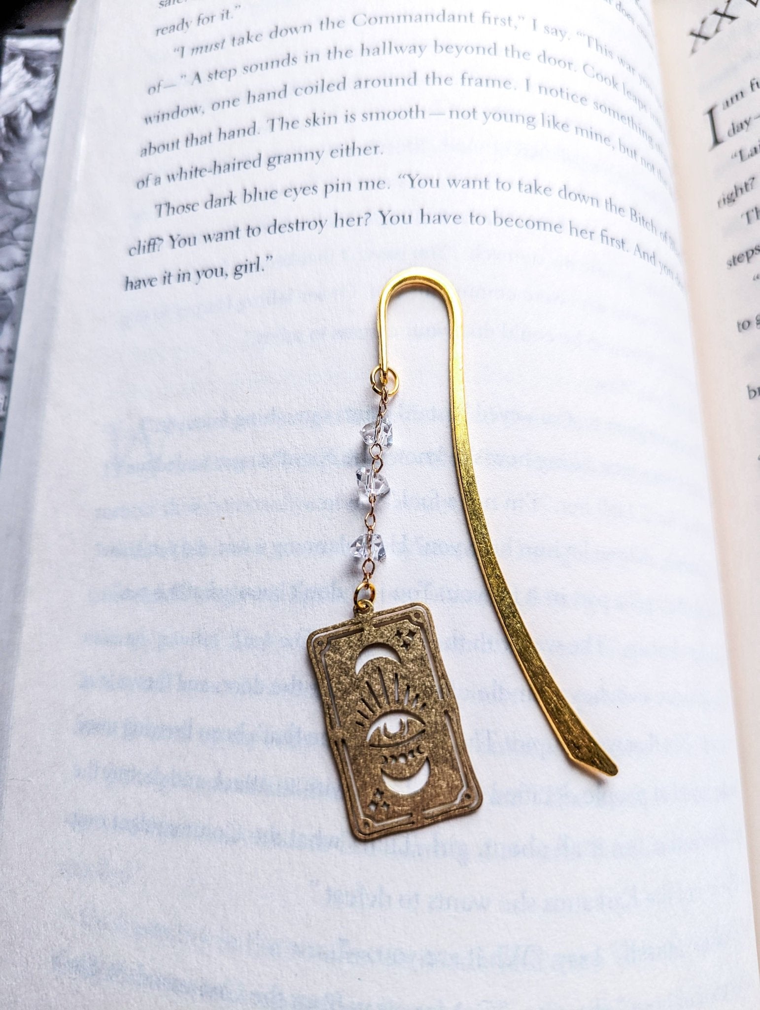 Gold tarot card Metal Hook Bookmark - Maison and Mer