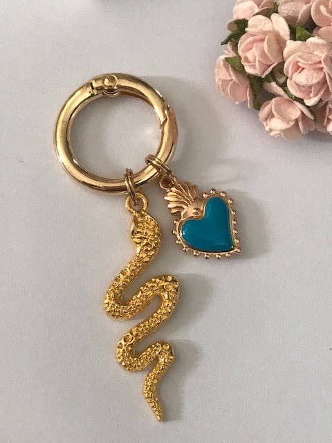 Golden snake charm - Maison and Mer