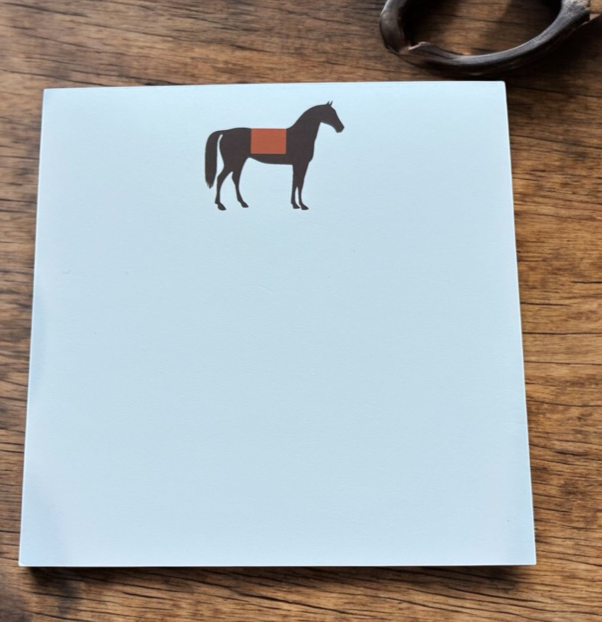 Horse Silhouette Orange Note Pad - Maison and Mer