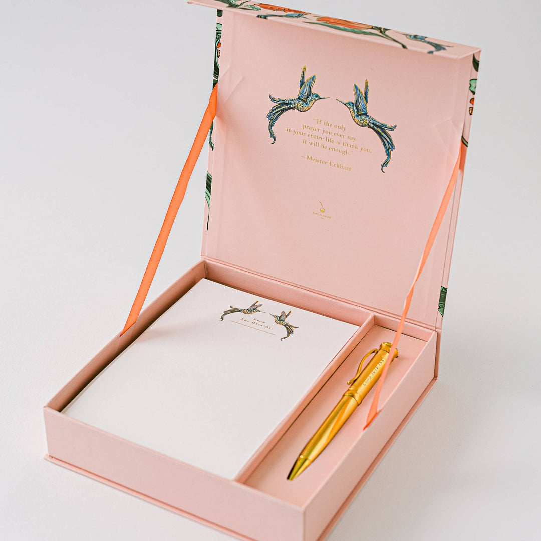 Hummingbird Luxury Stationery Set - Maison and Mer