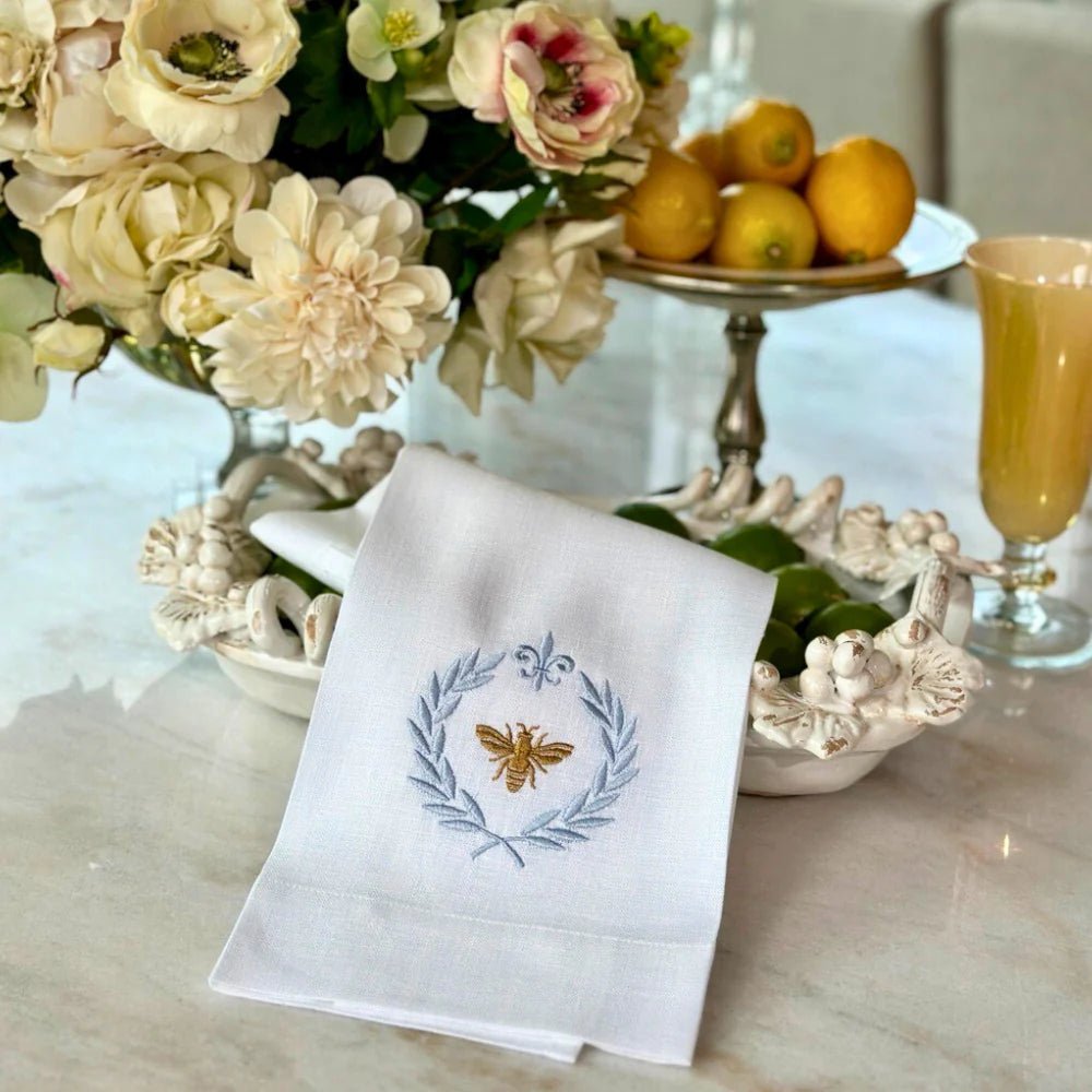 Italian Bee Linen Towel - Maison and Mer