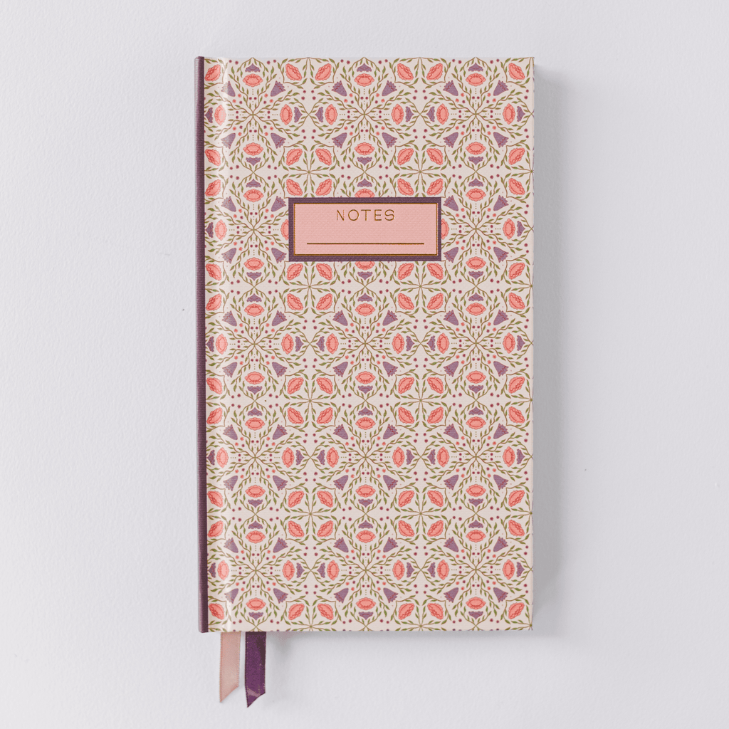 Ivory Folk Pattern Pocket Journal – Petite Collector’s Edition - Maison and Mer