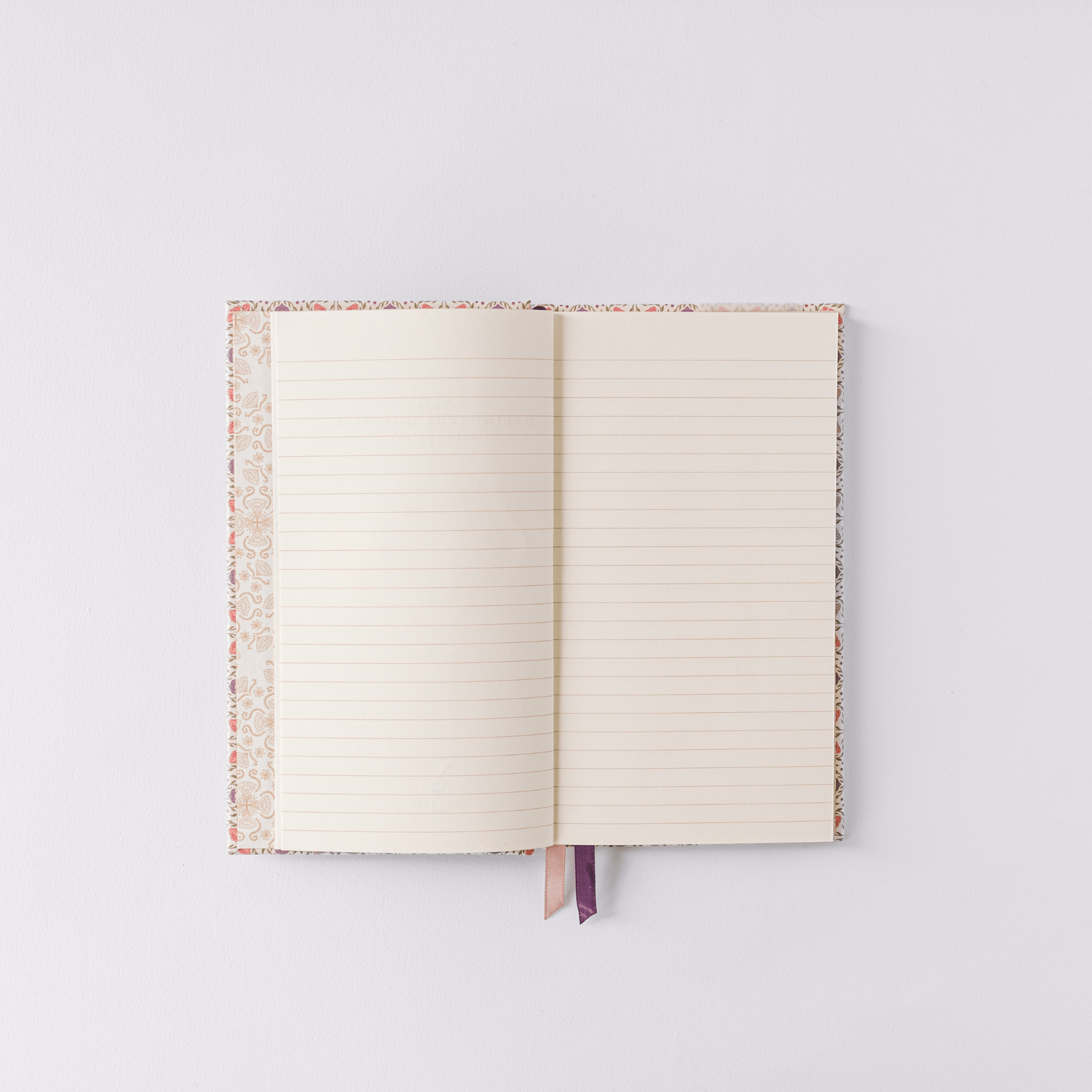 Ivory Folk Pattern Pocket Journal – Petite Collector’s Edition - Maison and Mer