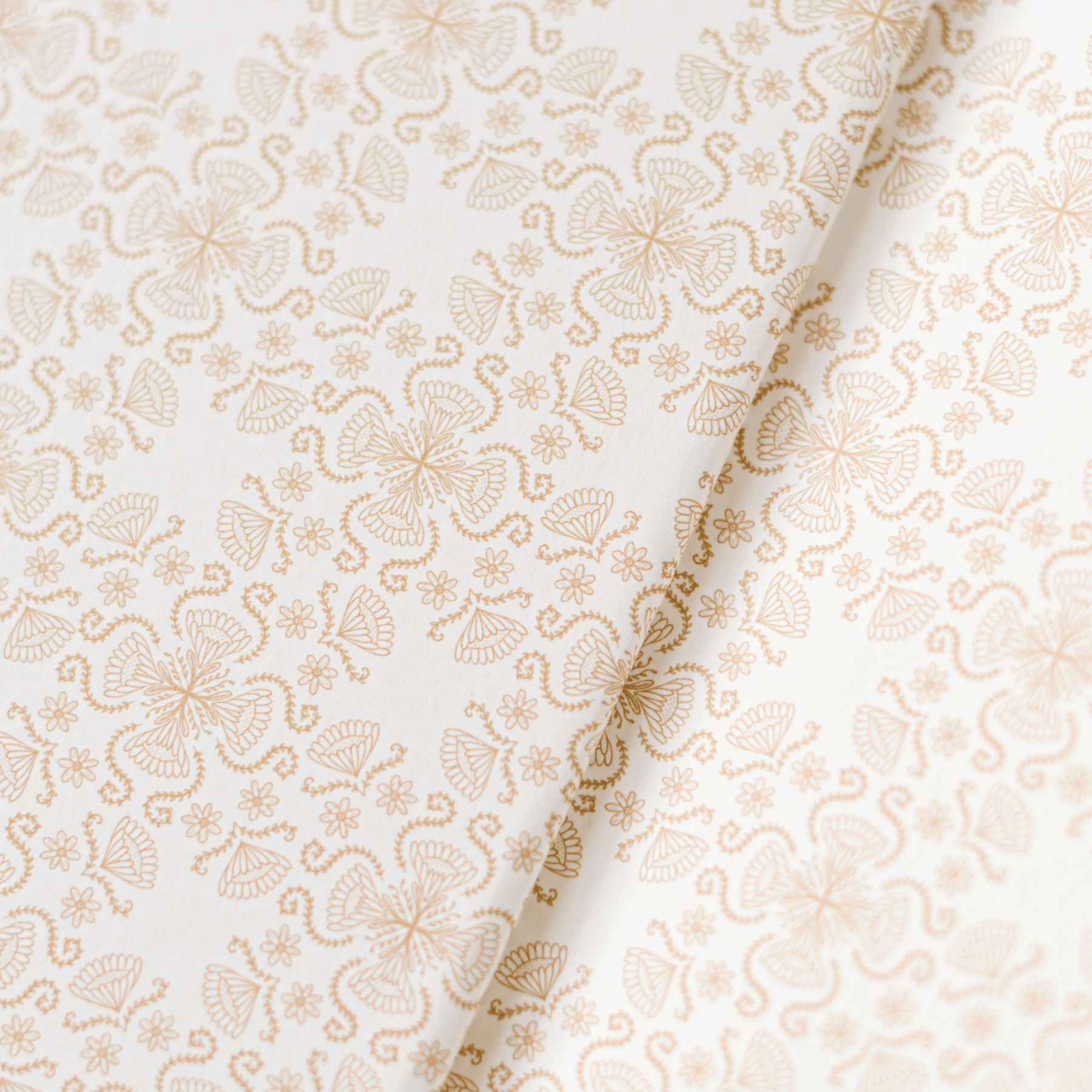 Ivory Folk Pattern Pocket Journal – Petite Collector’s Edition - Maison and Mer