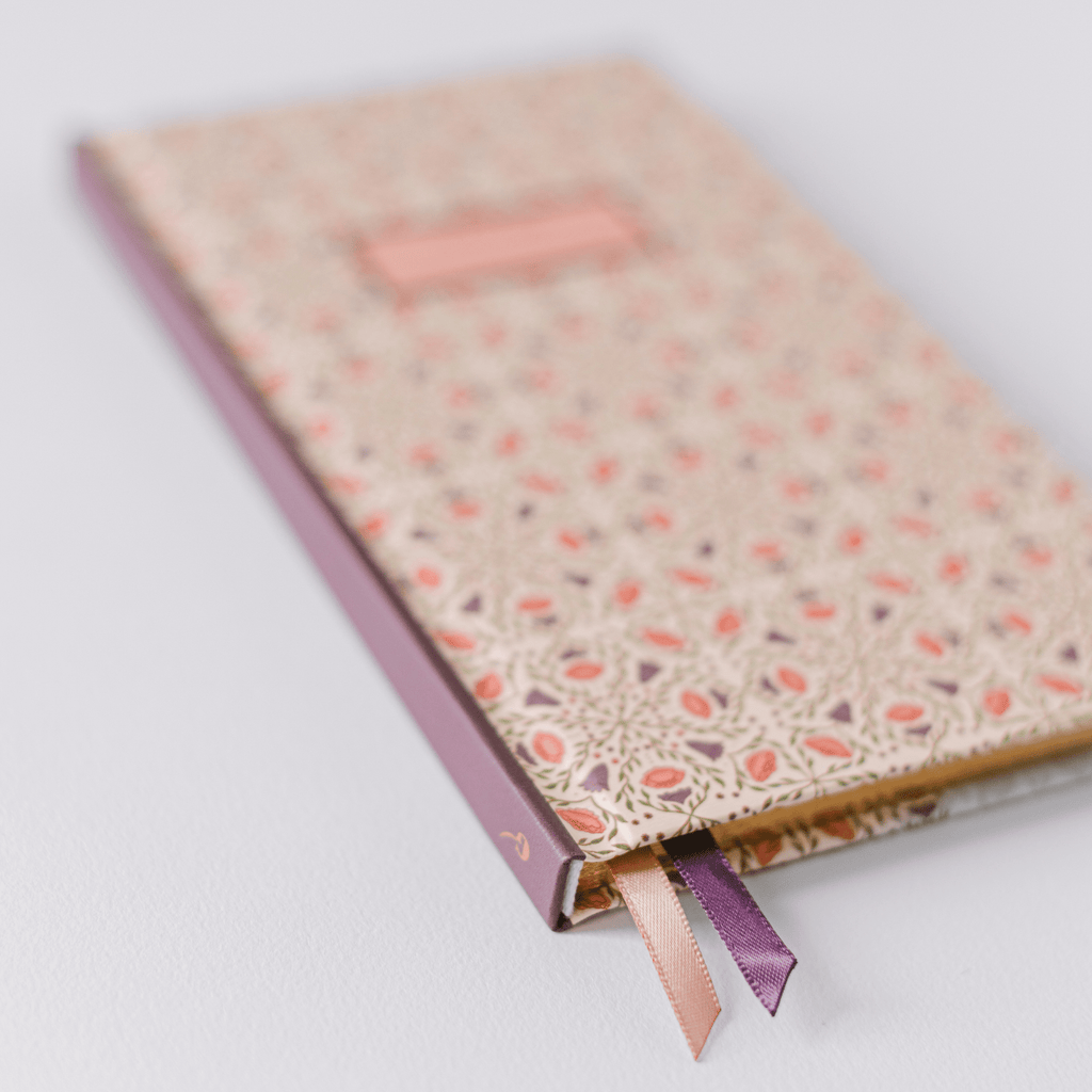 Ivory Folk Pattern Pocket Journal – Petite Collector’s Edition - Maison and Mer