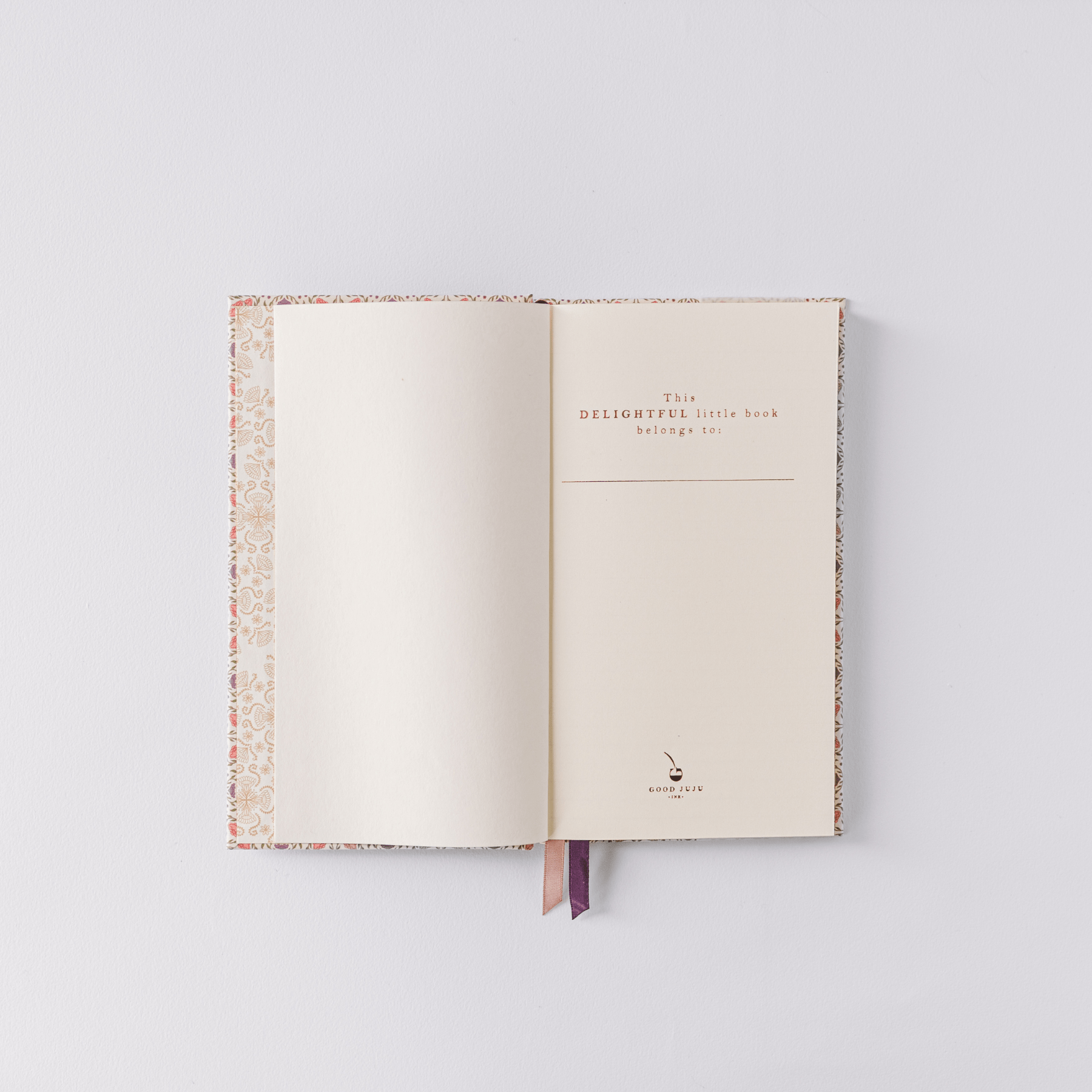 Ivory Folk Pattern Pocket Journal – Petite Collector’s Edition - Maison and Mer