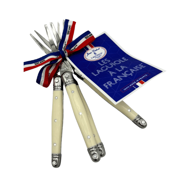 Jean Dubost 4 Cocktail Fork Ivory - Maison and Mer