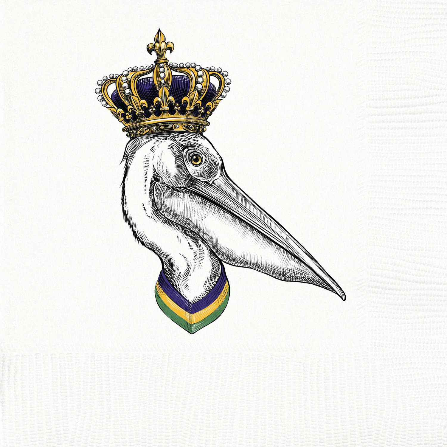 King Pelican Cocktail Napkins - Maison and Mer