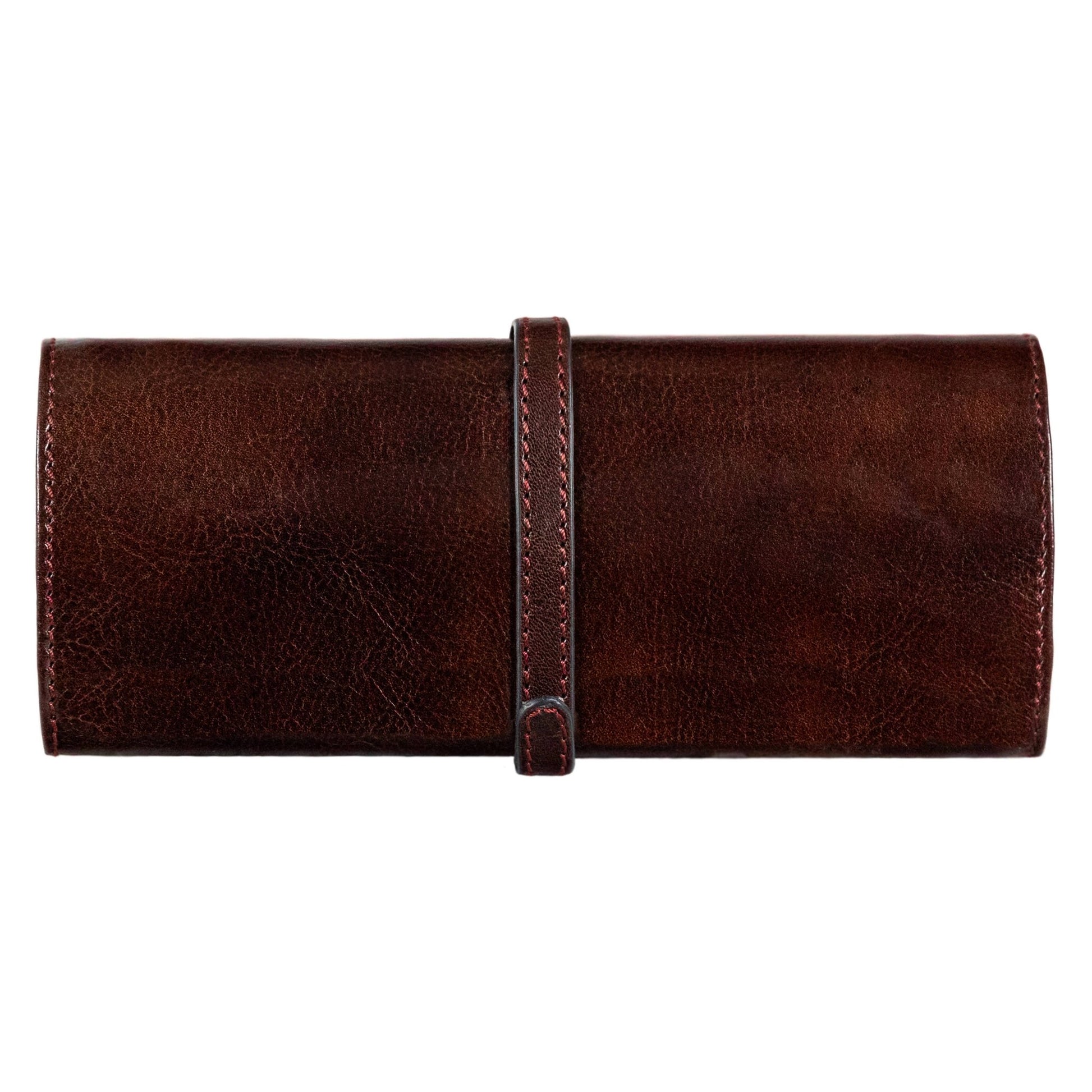 Leather Jewelry Roll Travel Case - Maison and Mer