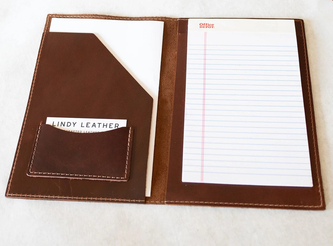 Leather Legal Pad - Black - Maison and Mer