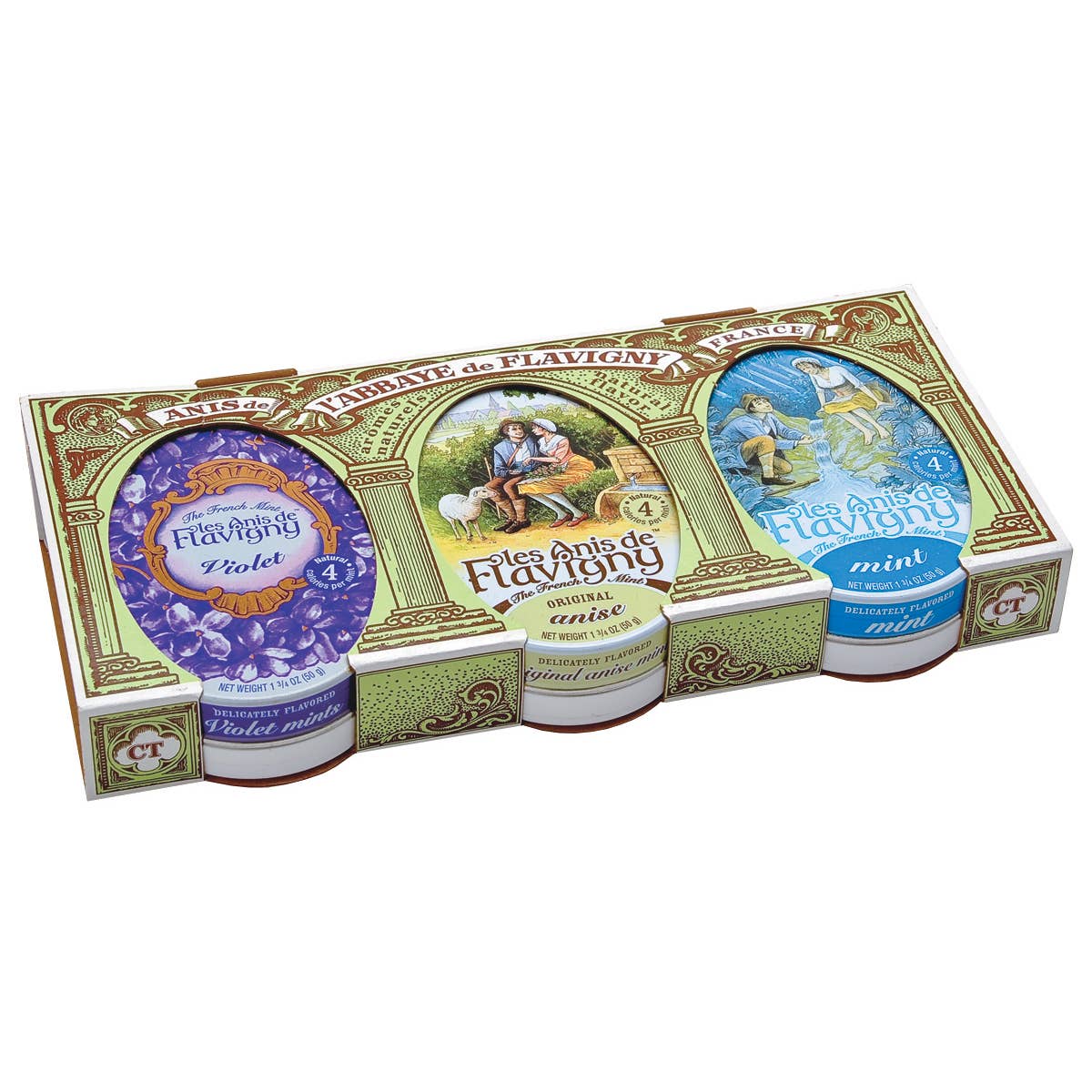 Les Anis de Flavigny 3 Tin Gift Set 3 x 1.8oz - Maison and Mer