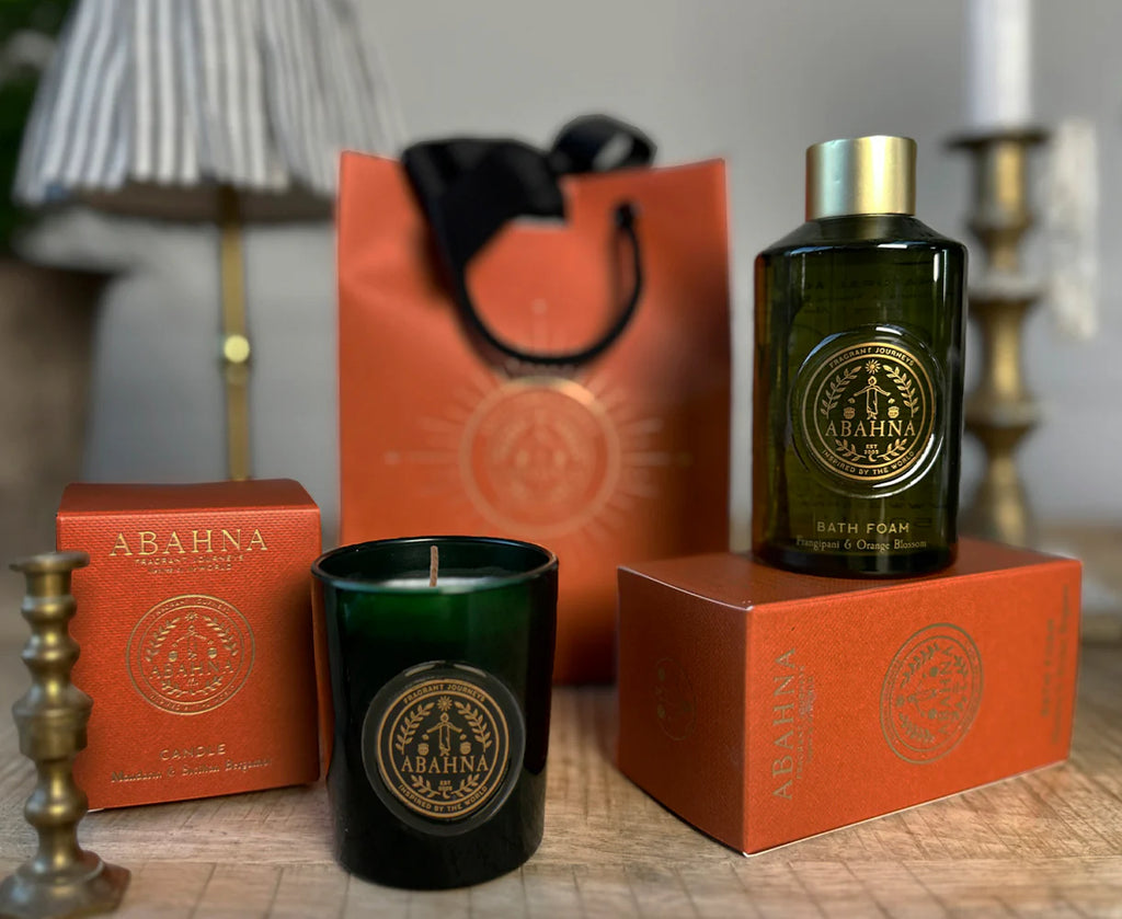 ABAHNA Bathe By Candlelight - Mini Foam & Candle ( Mandarin & Sicilian Bergamot )