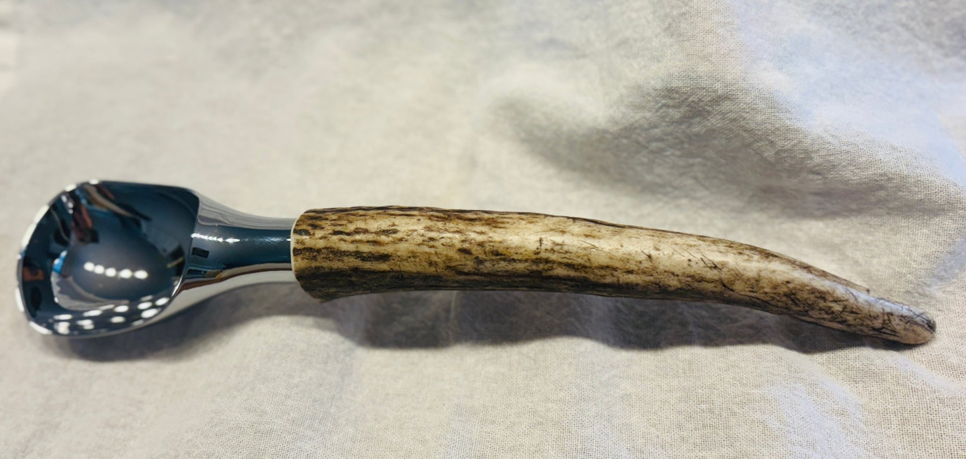 Montana Elk Antler Ice Cream Scoop Stainless Steel - Maison and Mer