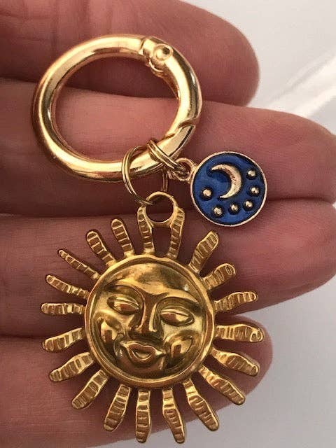 Moon and Sun keychain - Maison and Mer
