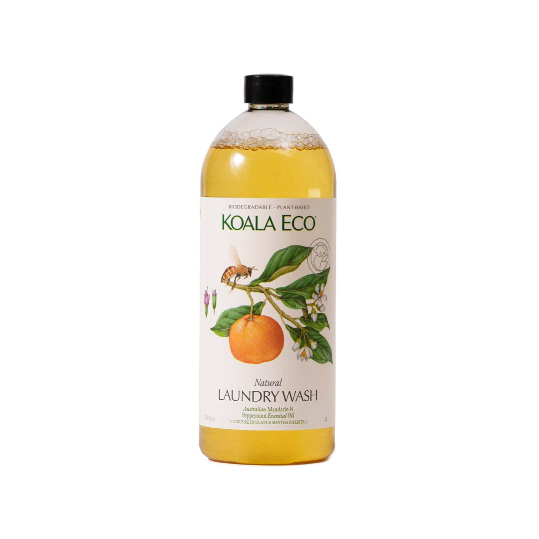 Natural Laundry Wash - Mandarin & Peppermint Natural Laundry Wash – 33.8 oz - Maison and Mer