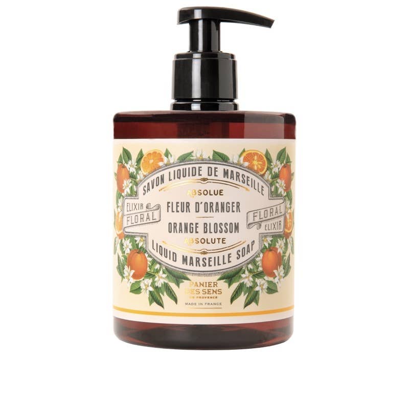 Orange Blossom Liquid Marseille Soap - 16.9 fl oz - Maison and Mer