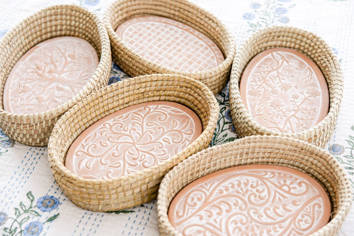 Oval Garden Bread Warmer Basket - Maison and Mer