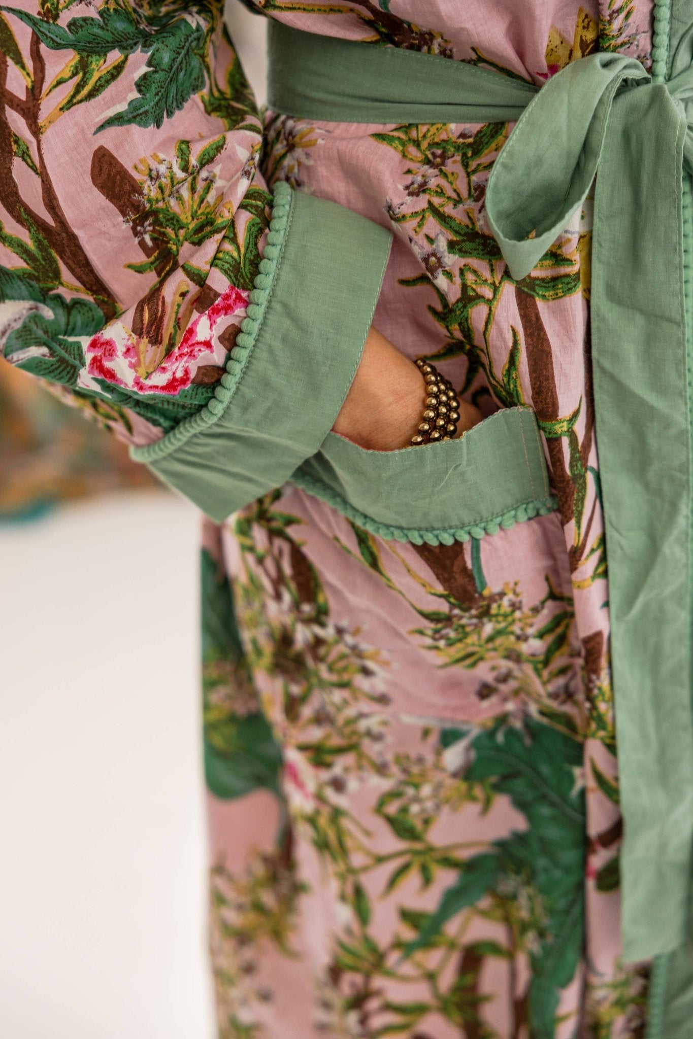 Palm Paradise Cotton Robe - Maison and Mer