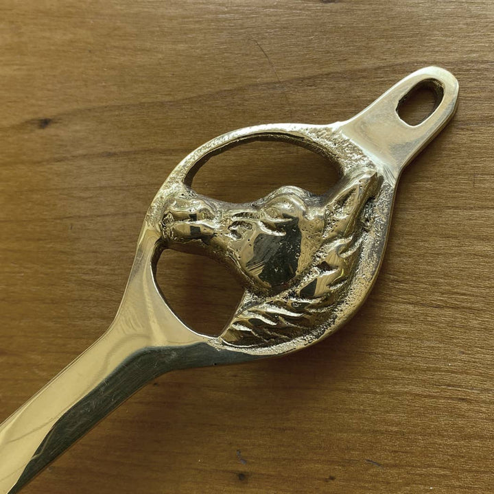 Polished Brass Horse Head Candle Snuffer - Maison and Mer