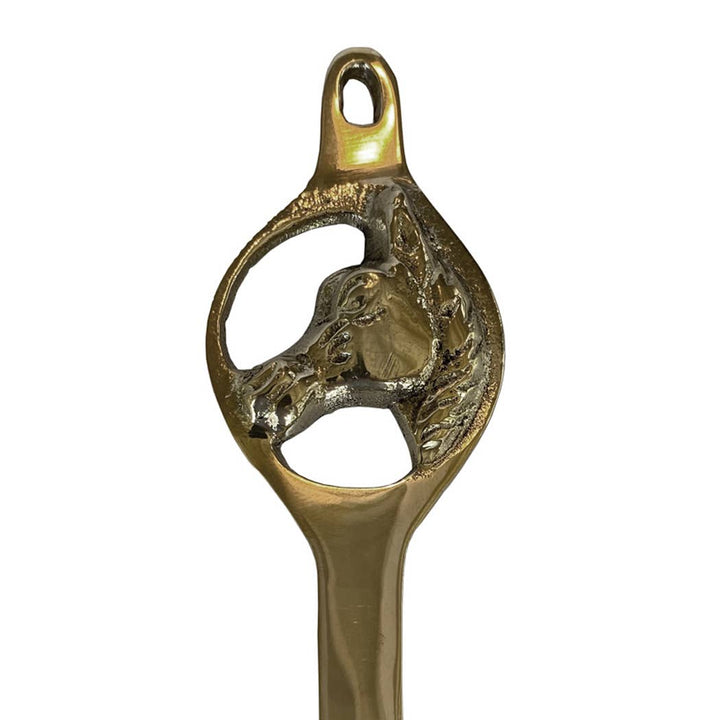 Polished Brass Horse Head Candle Snuffer - Maison and Mer