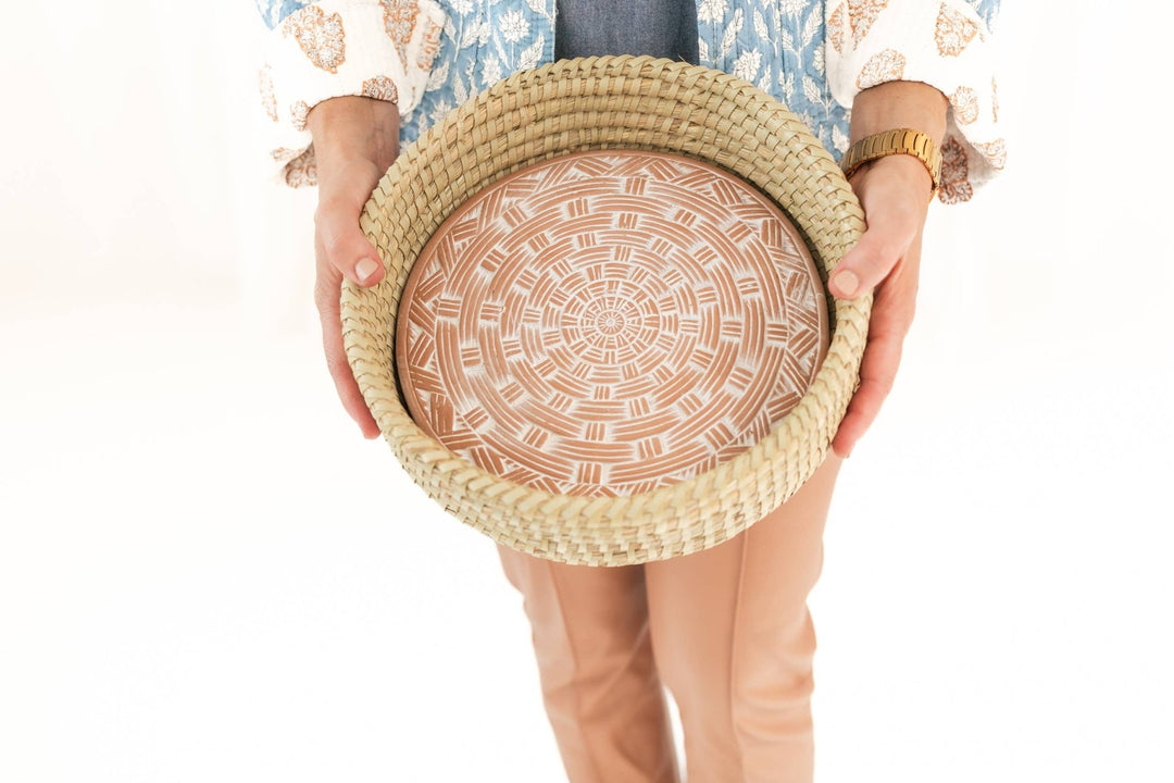 Round Basket Weave Bread Warmer - Maison and Mer