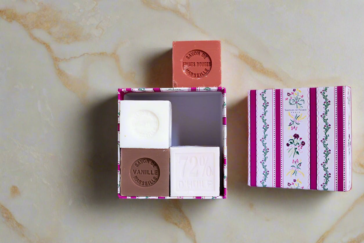 Senteurs de France Versailles Soap Cube Collection – Set of 4 gift set - Maison and Mer