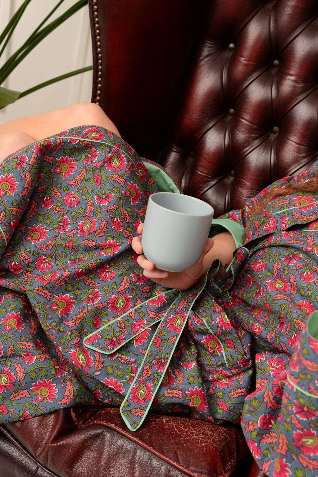 The Morning Bloom Dressing Gown Robe - Maison and Mer
