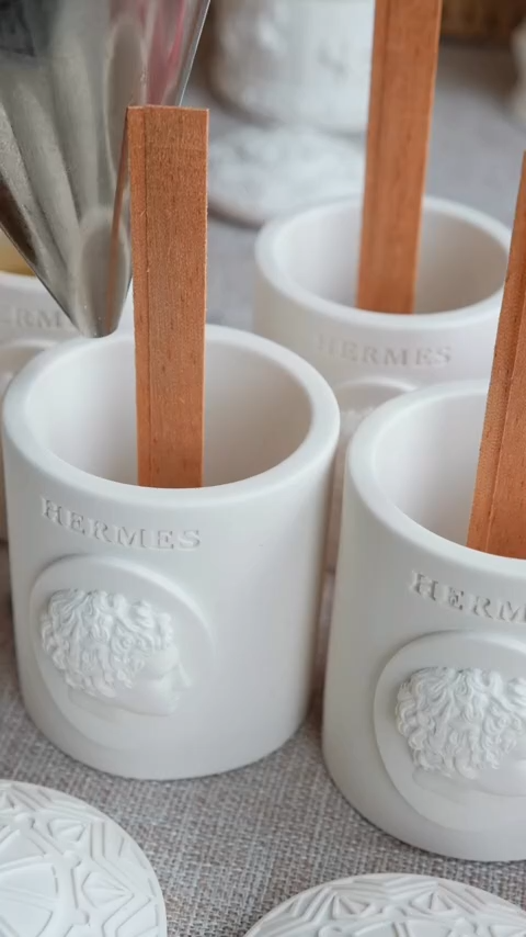 French Hermès jar candle