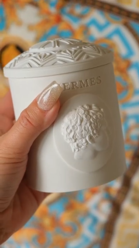 French Hermès jar candle