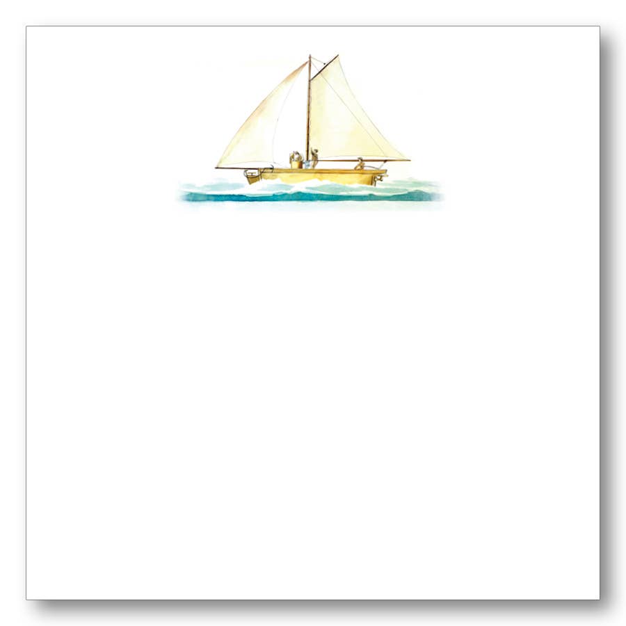 Watercolor Sailboat Pad - Maison and Mer